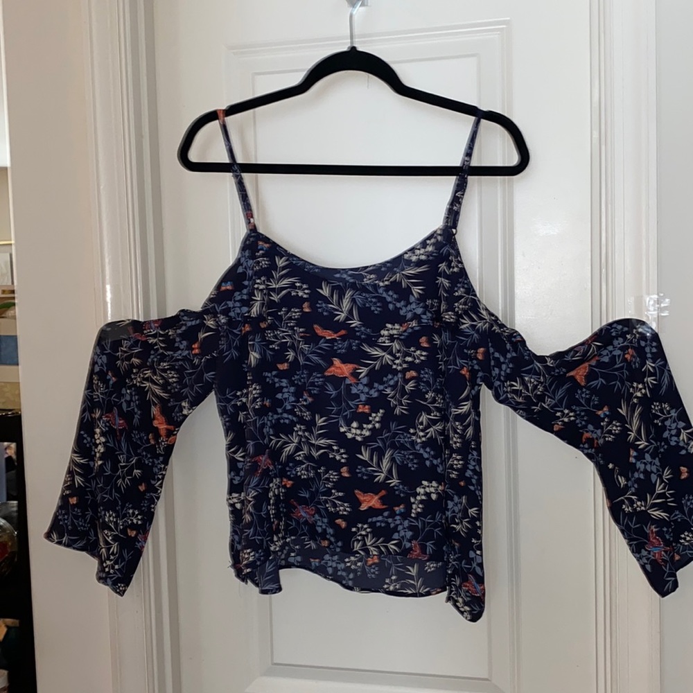 Multi-color Spaghetti Strap Blouse